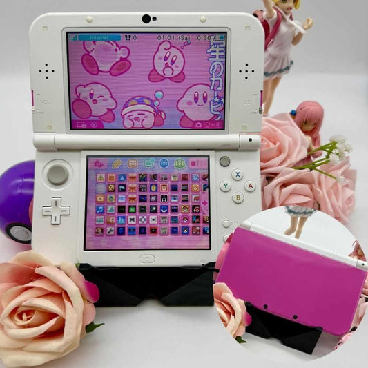 New Nintendo 3DS XL weiß pink gemoddet