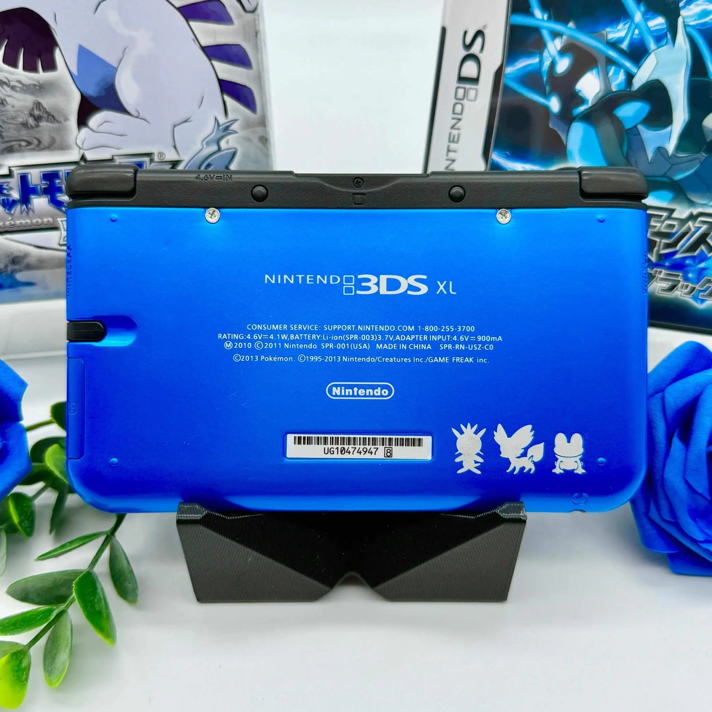 Nintendo 3DS XL schwarz blau Pokemon XY gemoddet - 3DSRenew