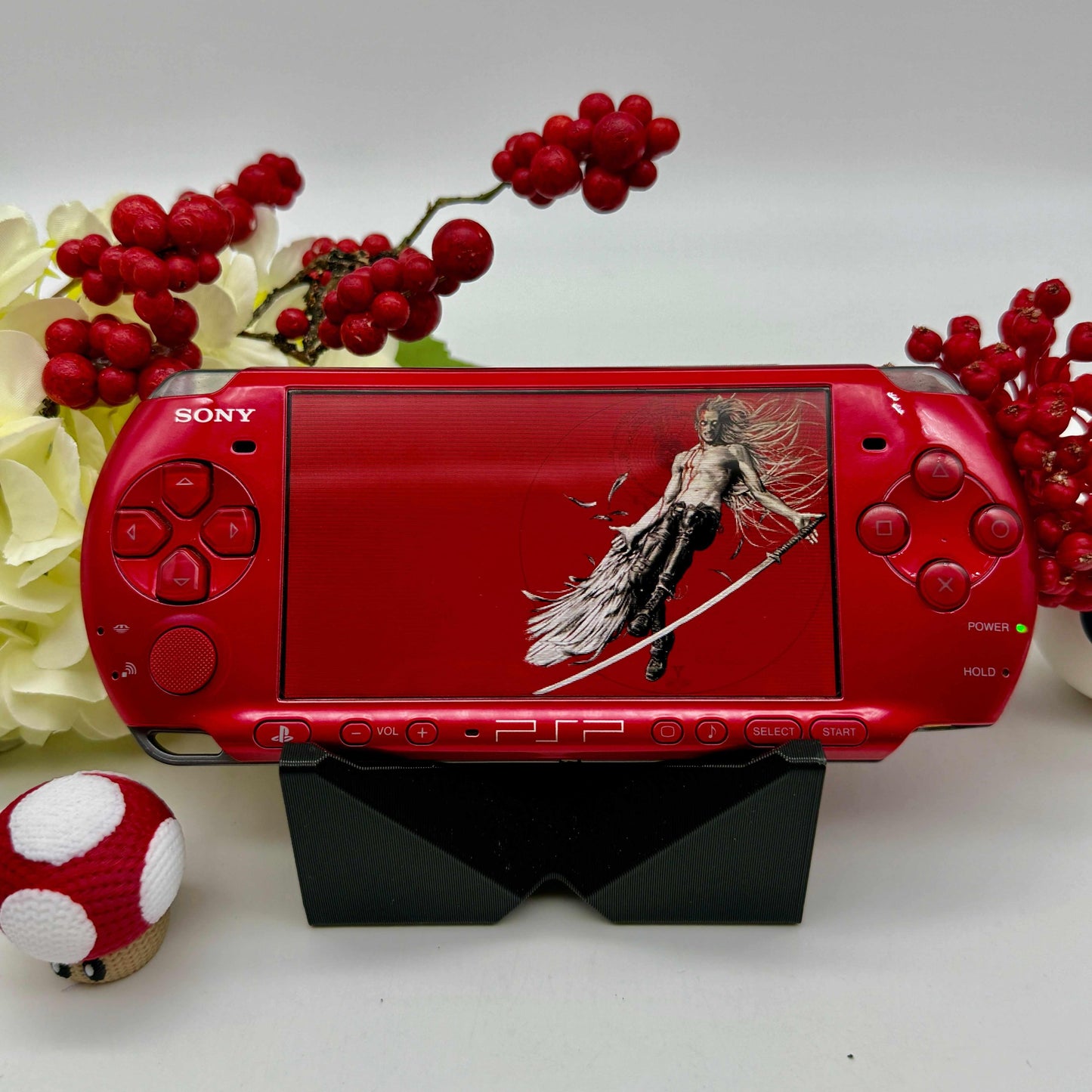 PSP 3000 in rot gemoddet