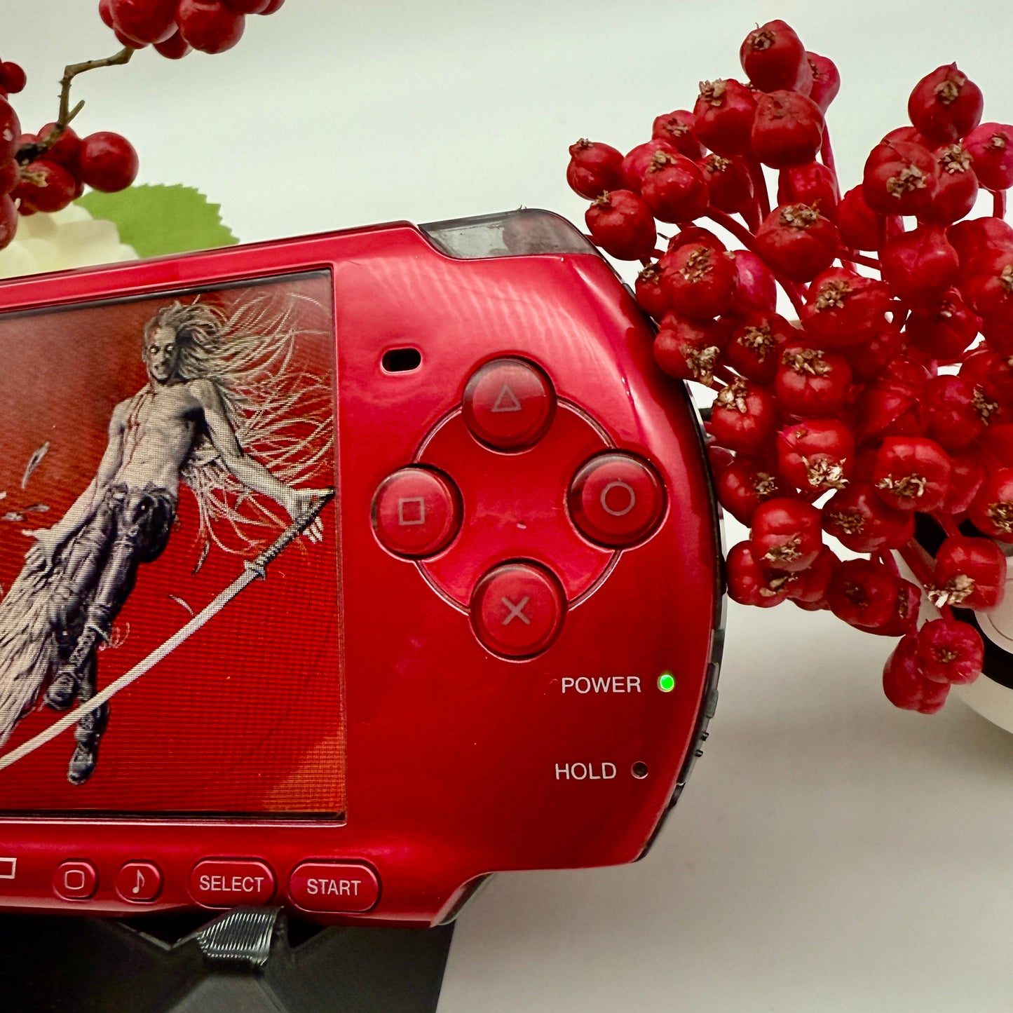 PSP 3000 in rot gemoddet