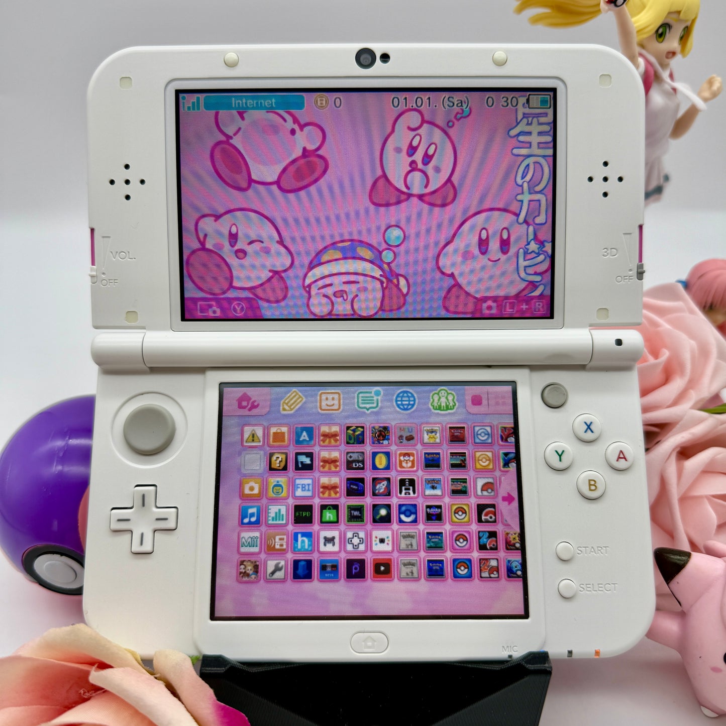 New Nintendo 3DS XL in pink gemoddet