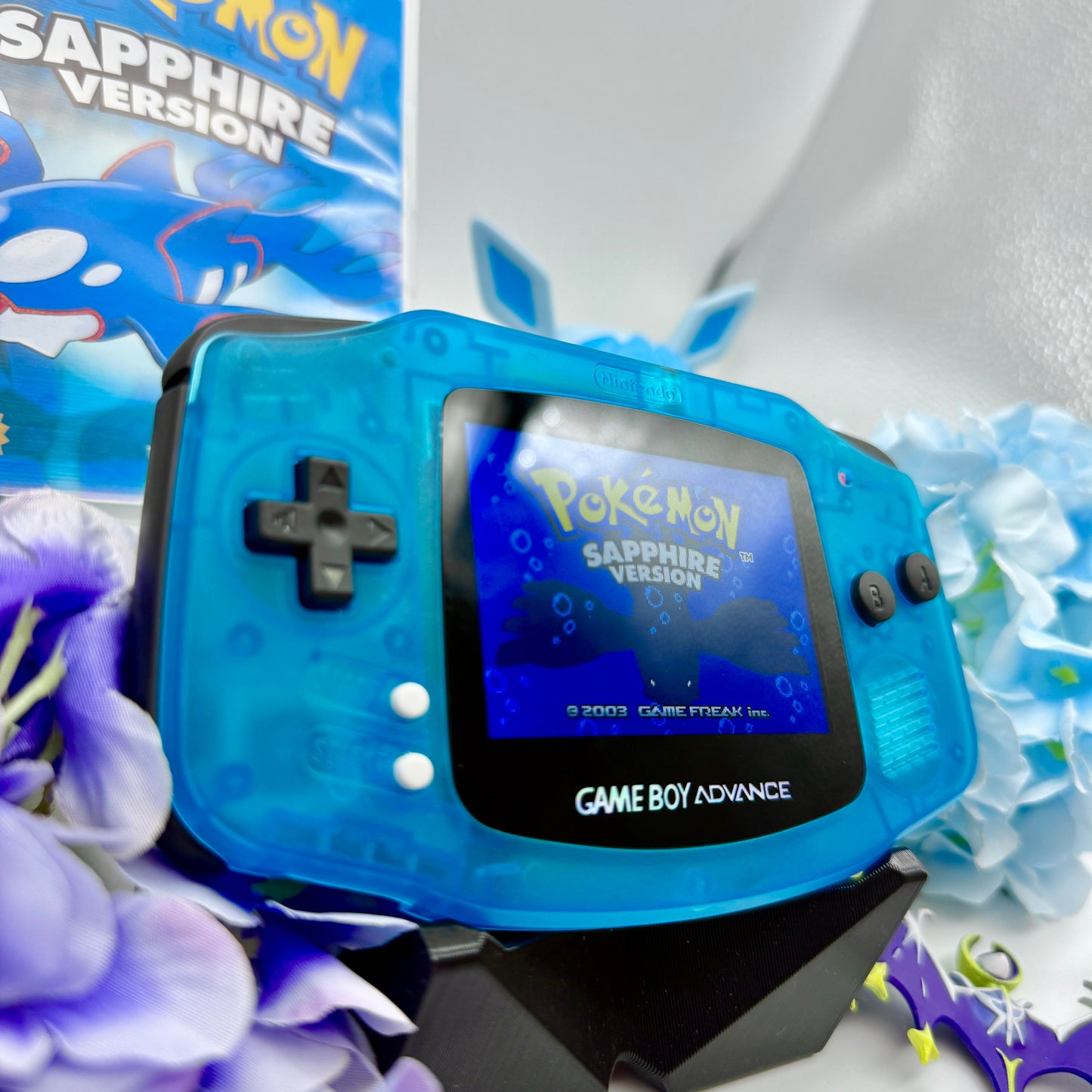 Gameboy Advance blau mit IPS Screen