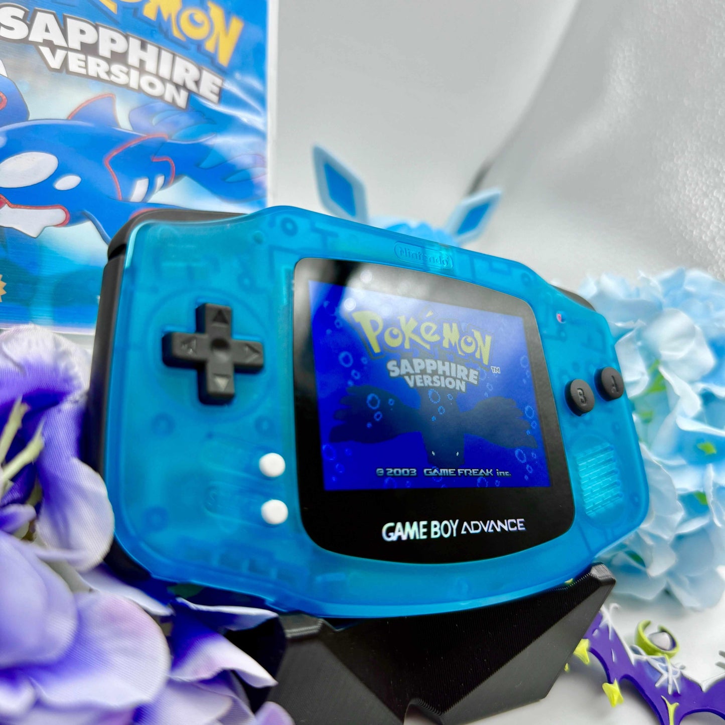 Gameboy Advance blau mit IPS Screen