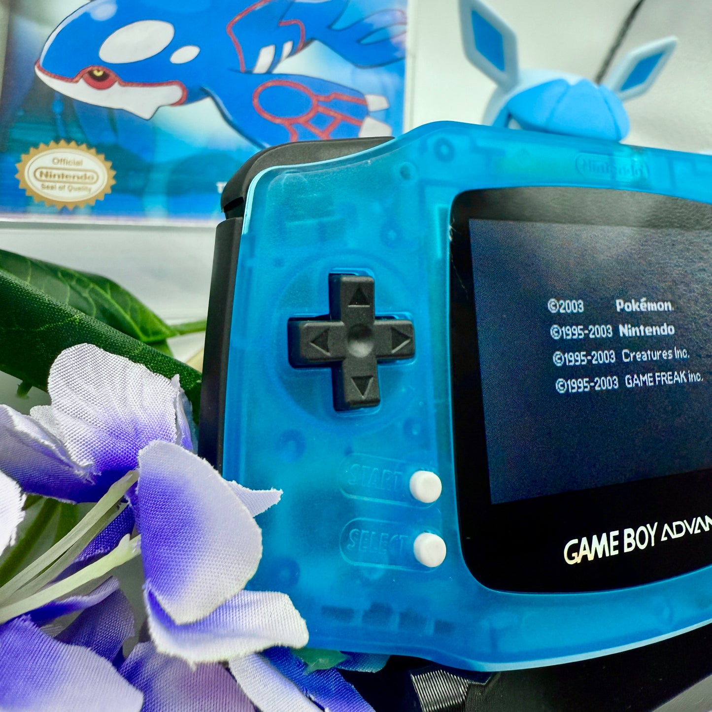 Gameboy Advance blau mit IPS Screen