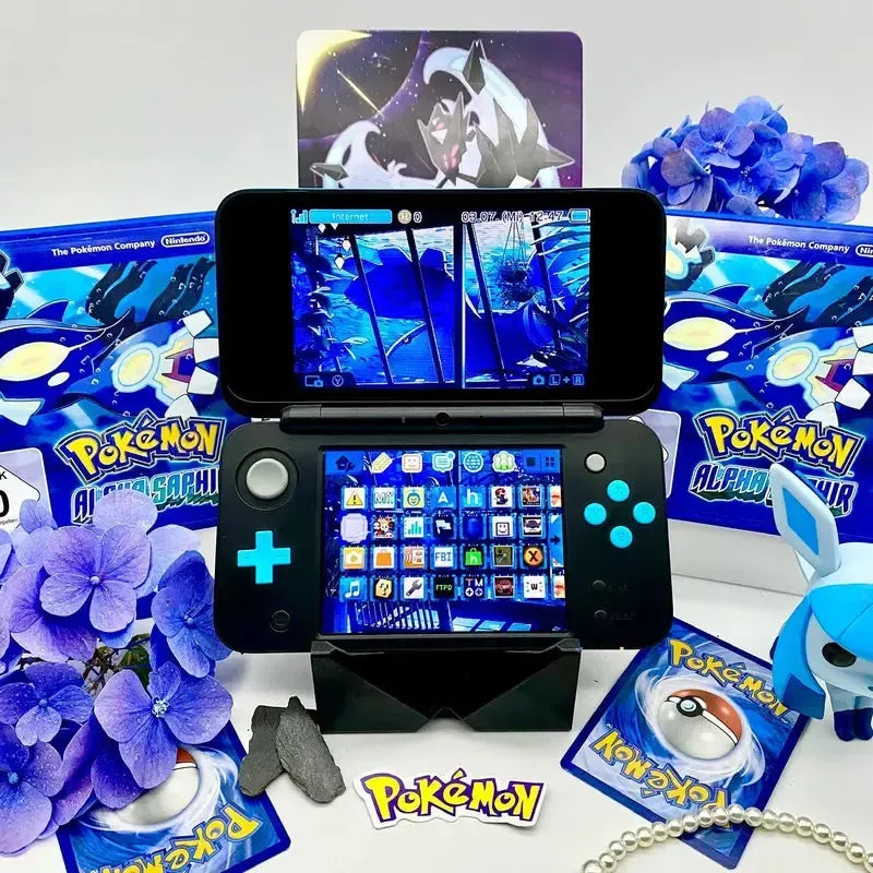 New Nintendo 2DS XL in schwarz/blau gemoddet