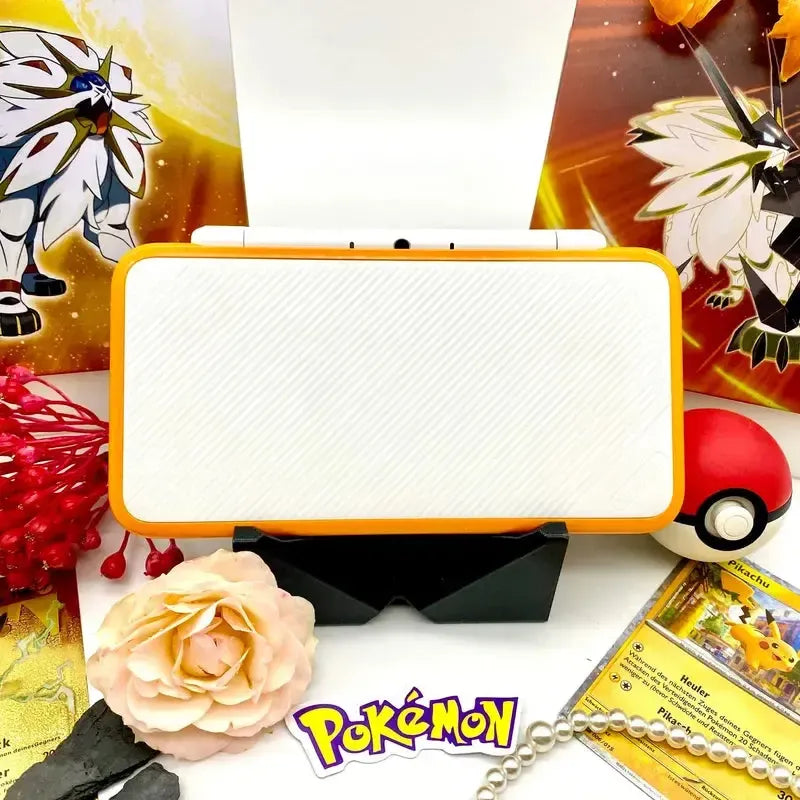 New Nintendo 2DS XL in weiß/orange gemoddet