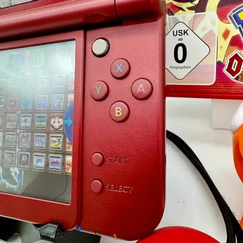 New Nintendo 3DS XL in rot gemoddet