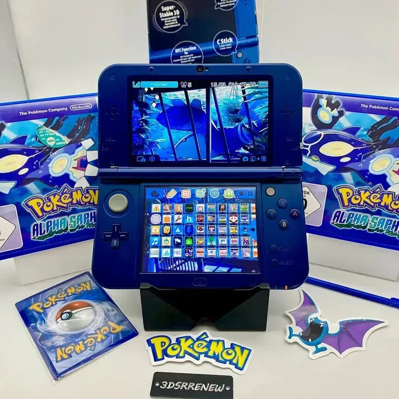 New Nintendo 3DS XL metallic blau gemoddet