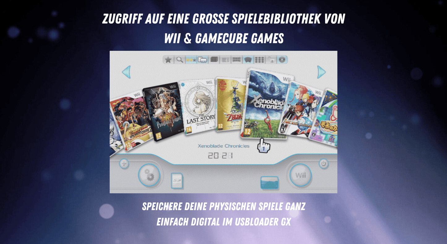Nintendo Wii in weiß gemoddet