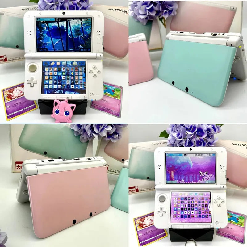 Nintendo 3DS XL whine x mint/pink gemoddet