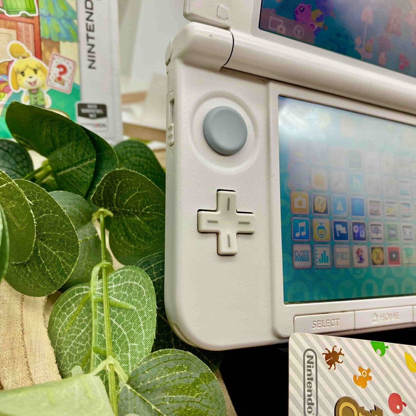 Nintendo 3DS XL weiß Animal Crossing gemoddet