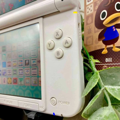 Nintendo 3DS XL weiß Animal Crossing gemoddet - 3DSRenew