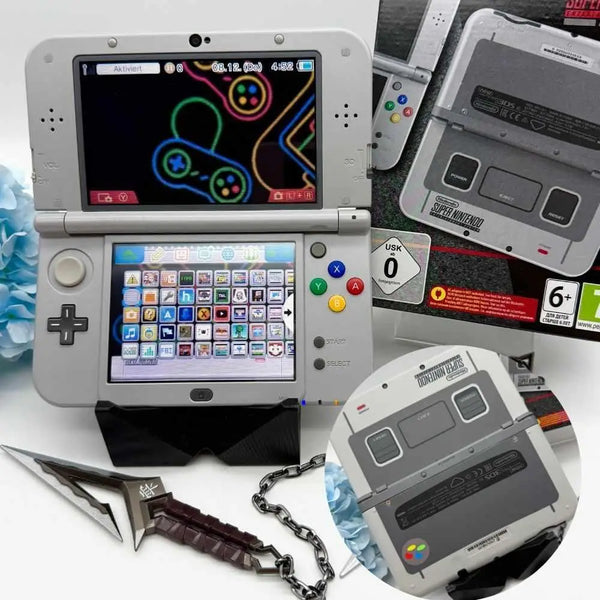 New Nintendo 3DS XL SNES modded with original packaging