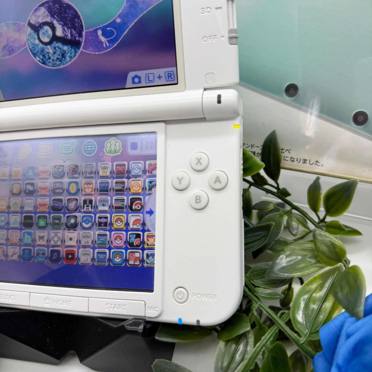 Nintendo 3DS XL white mint gemoddet - 3DSRenew