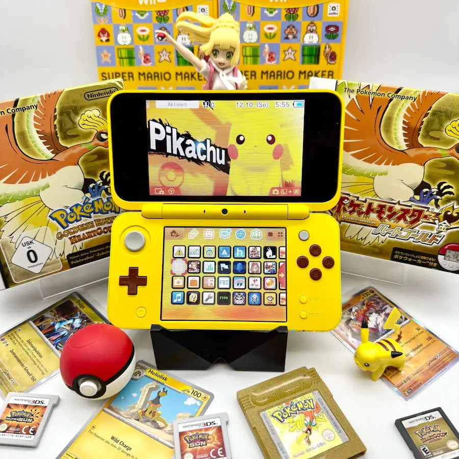 New Nintendo 2DS XL Pikachu modded
