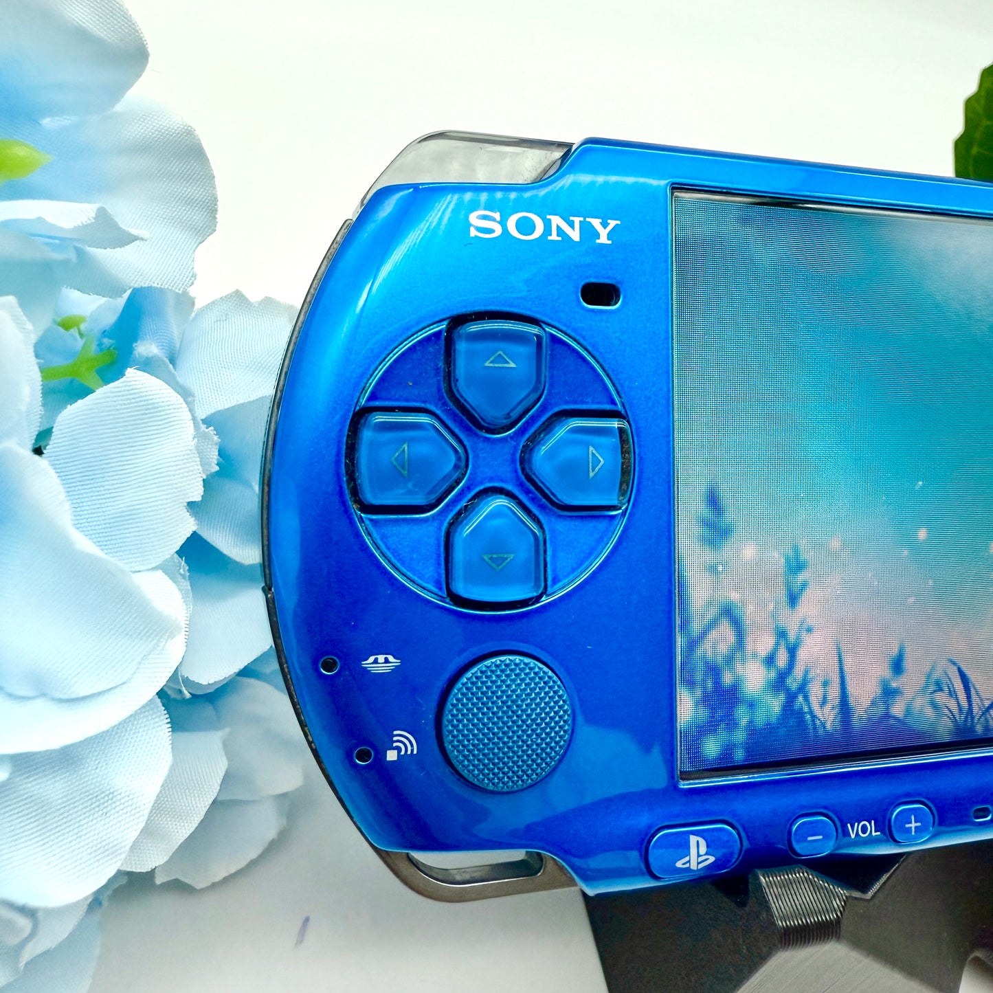 PSP 3000 in blau gemoddet