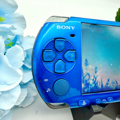 PSP 3000 in blau gemoddet