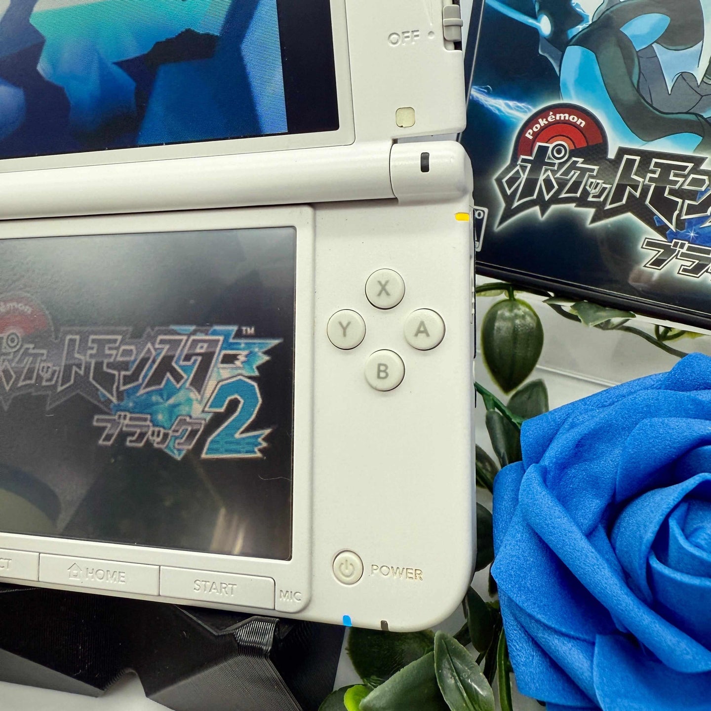 Nintendo 3DS XL weiß blau Pokemon XY gemoddet