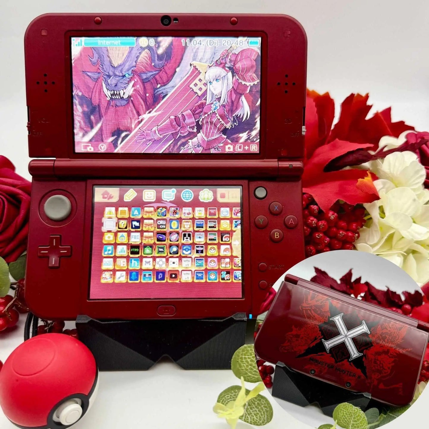 New Nintendo 3DS XL Monster Hunter Design gemoddet - 3DSRenew