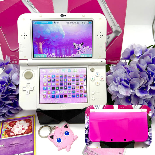 New Nintendo 3DS XL in pink gemoddet