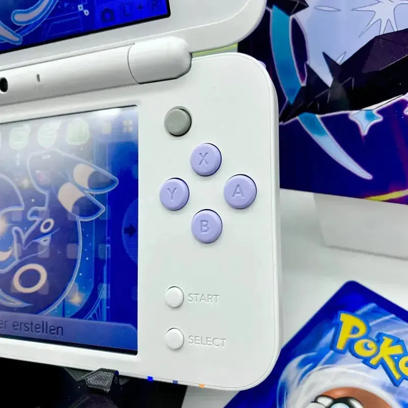 New Nintendo 2DS XL in weiß/lavendel gemoddet