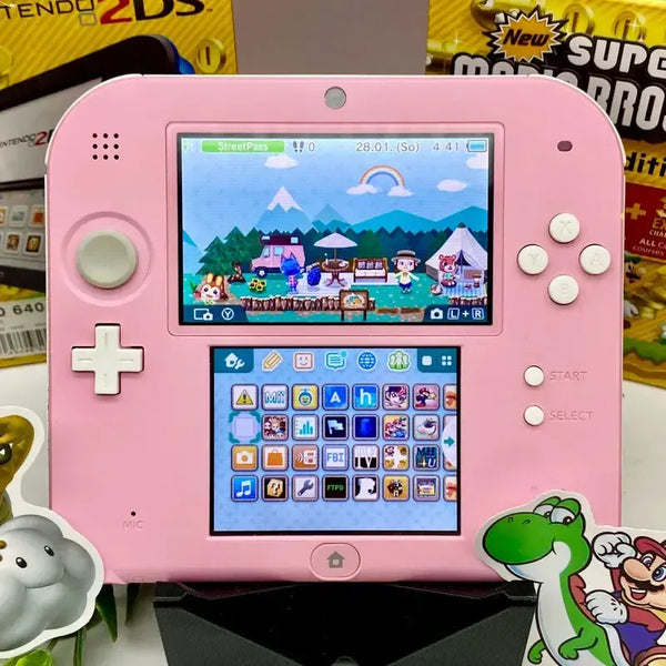 Nintendo 2DS modded in pink