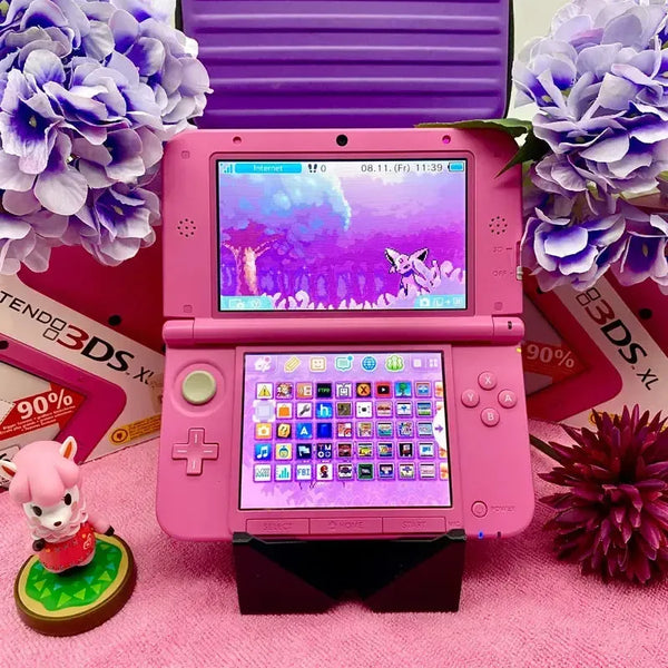 Nintendo 3DS XL modded in pink