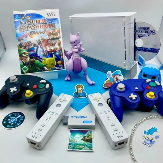 Nintendo Wii in weiß gemoddet