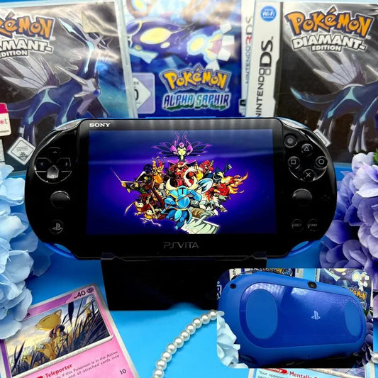 PS Vita 2000 in blau schwarz gemoddet