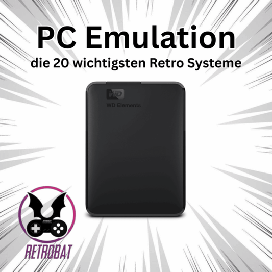 2TB Festplatte für Retro, 3DS, Wii/U, PSP, PS3 und Xbox Games | kompatibel mit Windows
