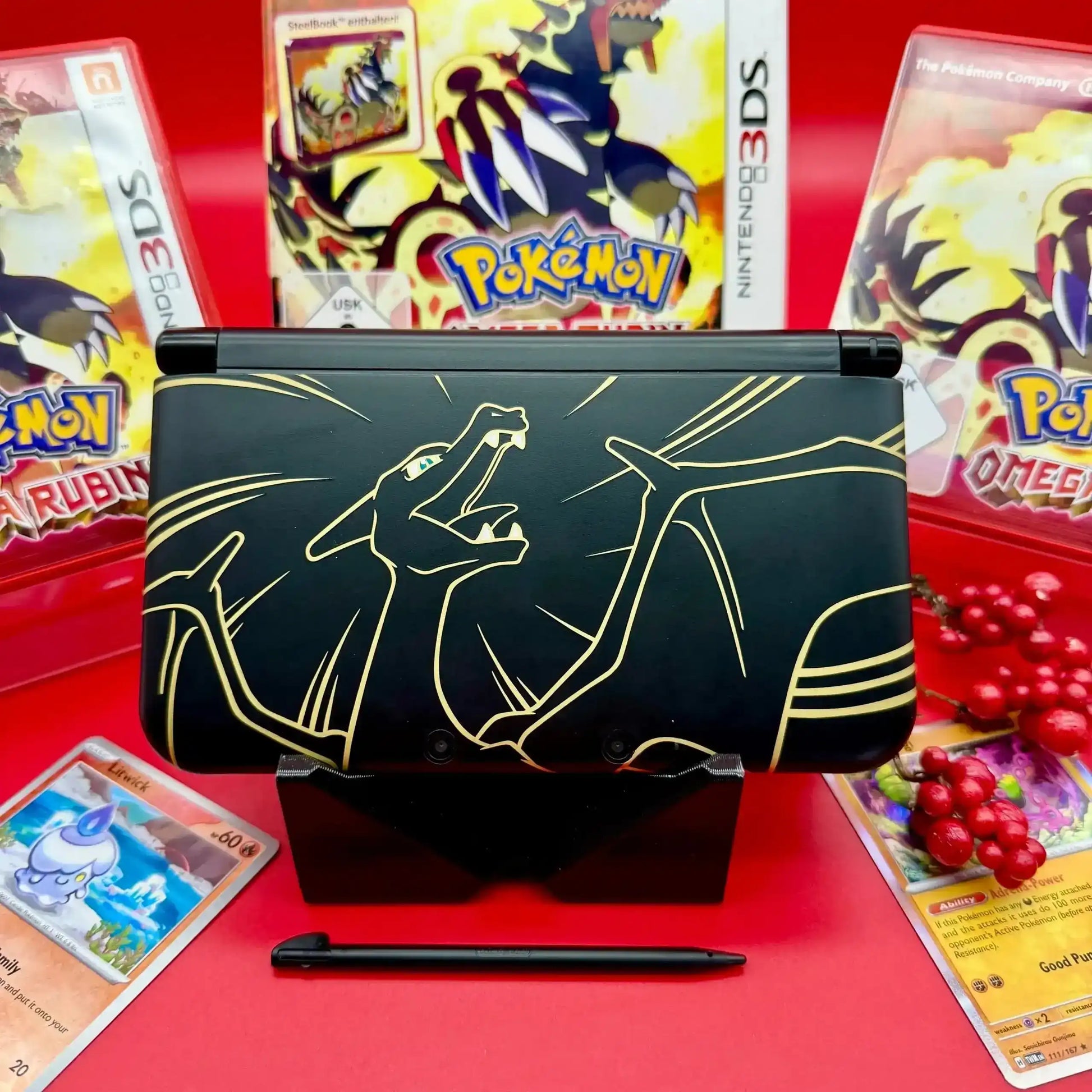 Nintendo 3DS XL Glurak gemoddet