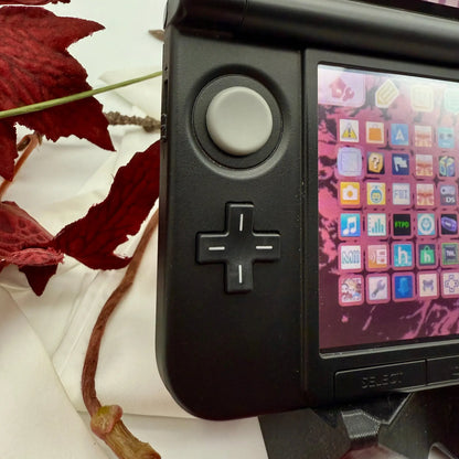 Nintendo 3DS XL black red Smash Bros modded